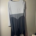 Chetta B  Sherrie bloom Peter noviello color block dress sz 6 gray v neck Photo 5