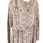 Anthropologie Lilka Chemise Sleep Gown Lounge Dress | Paisley | Small Photo 4