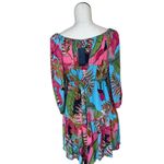 NWT RACHEL ROY FLORAL BOHEMIAN BRAIDED BELT MINI DRESS Green Photo 4