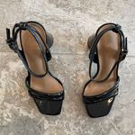 Sam Edelman  Kia Block Heel Sandal Black Patent New in Box, Retail $140 Photo 5