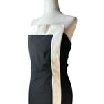 Amanda Uprichard  Rhodes Dress in Black & Ivory X-Large Womens Strapless Mini Photo 6