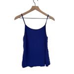 Charlotte Russe  Royal Blue Lace Inset Wrap Front Tank Top Size Medium Photo 3