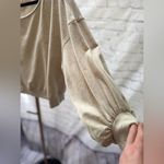 Free People Movement Spring Forward Crop Sweatshirt Women's Sz S Beige Boat Neck Size M Photo 3