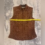 Coldwater Creek  Dark Brown Textured Vest Photo 4
