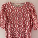 Boden Amaryllis & Botanic Wreath Zoe Jersey Dress Size 8 Photo 4