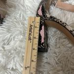 Chelsea and Violet  Leather Snake Print Block Heels Photo 9