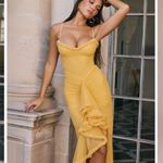 Yellow Maxi Dress Size M Photo 2