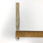 Sterling Silver /gold overlay wide diamond cut bracelet Photo 13