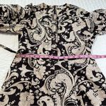 Rebecca Taylor Paisley Jumpsuit 100% Cotton Brown Belted With Pockets Size M Photo 6