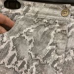 Chico's  Snakeskin Skirt Women’s size 1 (8) PAINTED PYTHON Staci Sateen Stretch Photo 4