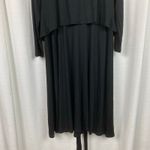 CAbi  Black Dishy Faux Wrap Dress Sz.L Photo 13
