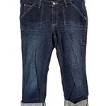 Carhartt Curvy Fit Capri Cropped Jeans Size 10 Cuffed Photo 0