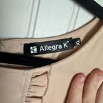 Allegra K  Pink Ruffle Long Sleeve Lightweight Top  N36 Photo 3