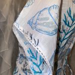 Blue Island  Sea Shell Print Swim Coverup Photo 5