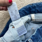 Mother High Waisted Looker Ankle Denim Hold Rush Baby Distressed Jeans Skinny Blue Size 30 Photo 6