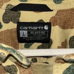 Carhartt flannel duck camo long sleeve button down shirt Photo 2