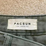 PacSun  dark green distressed high rise festival shorts in size 26 Photo 5