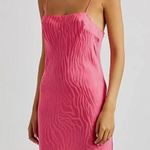 Rotate BirgerChristensen Pink Slip Dress with Animal Print size 4 Photo 0