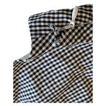 Romeo + Juliet Couture Gingham Ruffle Strap Dress Black White Sleeveless‎ Mini Summer Casual Photo 4