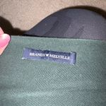 Brandy Melville  Green Cap Sleeve Ruched Crop Top Photo 2