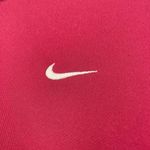 Nike Vintage‎  Women's Long Sleeve Full Zip Track Jacket Burgundy White Medium Photo 2