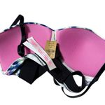 Victoria's Secret Victoria Secret Pink Wear Everywhere Push Up Wireless Bra 32 C Blue Tie Dye Photo 2