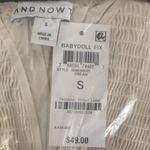 And Now This Baby Doll Fix Women’s White Blouse Small Photo 2