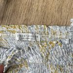 Paper Crane  Smocked Crop Top & Wide Leg Pants Set Yellow Gray Print XS boho  Photo 4