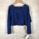 Sequin Hearts  Long Sleeve Lace Party Top NWT Plus Size 22 Photo 2