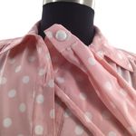 Leslie Fay Vintage Plus Size Pink and White Polka Dot Dress Photo 9