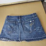 Celebrity Pink Distressed Denim Mini Skirt 3 Flaws Crafting/Upcycling Distressed Photo 1