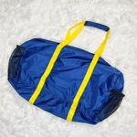 Adventuridge NWT Adventureuridge Blue & Yellow Lightweight Foldable Duffle Bag Photo 2
