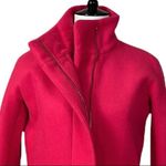 J.Crew Women's Wool Blend Stadium Cocoon Zip Front Coat Pink Women's Size 0 Photo 6
