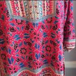 Lucky Brand  boho 3/4 sleeve pink print top NEW Size Small Photo 3
