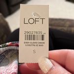 Loft Womens Size Small Blue Pink Floral Short Sleeve Cotton Crewneck Shirt NEW Photo 4