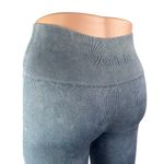 Verish Alltension Blue Gray Ribbed Flare Activewear Yoga Leggings Pants Sz XS/S Photo 3