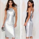 Nasty Gal  Midi Silver Dress Photo 1