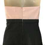 Preppy Girl Black & Pink Silk Midi Dress Size 8 Photo 2