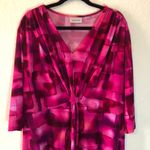 Avenue Pink Tie Dye V Neck Dress 18/20 EUC Size 2X Photo 2