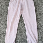 Pact  100% Organic Cotton Small Pink Pale Mauve Joggers Downtown Sweatpants Pocke Photo 0