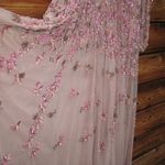 Mac Duggal 5497 Womens Embellished V Neck 3/4 Sleeve A Line Gown Dress Photo 10