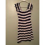 Maurice's Maurice’s Striped Scoop Neck Elastic Waist Short Sleeve Dress Size Small Photo 1