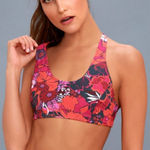 Free People  Movement Free Love Orange Floral Print Sports Bra Size XS‎ Photo 0