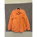 POL  French Terry Oversized Coral Shacket Photo 1