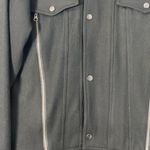 B: Scott  Wool Blend Black Bomber Jacket with Zipper Details Photo 2