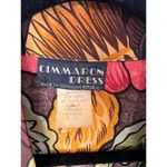 American Vintage Womens Vintage 80's Cimmaron Dress Romper Floral Hawaiian M 7/8 Brown Orange Photo 5