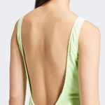 Adidas  Women Essentials Swimsuit Deep Back Velour in green color Photo 1