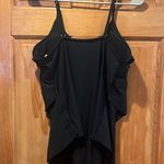 Chic Soul NWOT  Com women’s black ruffle one piece swimsuit size xlarge. Photo 1