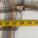 Lucy Paris  Blouse Embroidered Eagle Plaid Button Cotton Pleated Size Small Photo 5