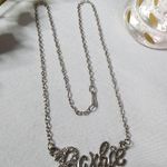 Silver Barbie Logo Name Necklace Photo 2